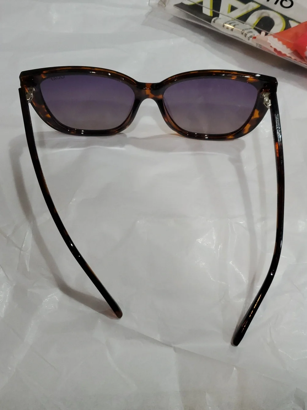 Quay Australia Ever After‎ Square Tortoise/Smoke Taupe Polarized Sunglasses new